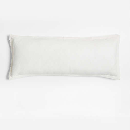 54"x20" Diamond Linen White Body Pillow Cover by Jake Arnold