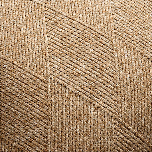 Diamond Knit 20x20 Camel Tan Throw Pillow with Feather Insert