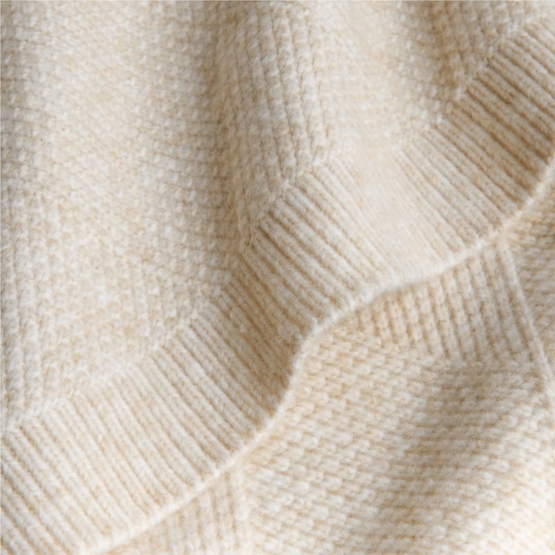 Diamond Knit 70"x55" Travertine Beige Throw Blanket - image 4 of 6