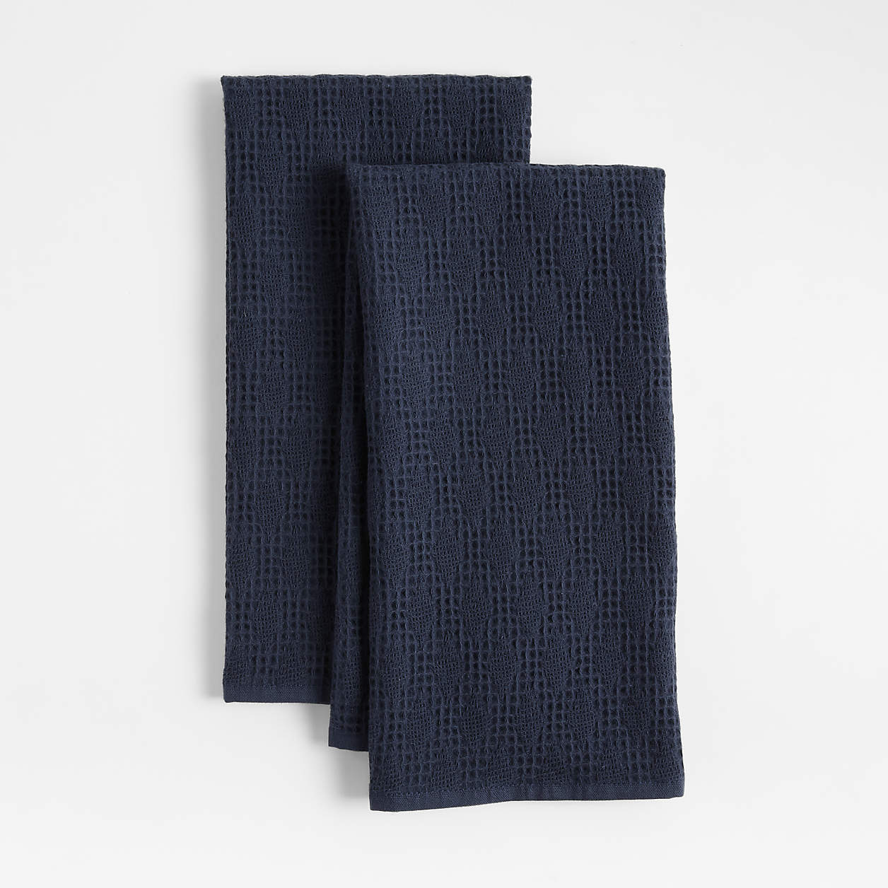 Diamond Piqué Indigo Tea Kitchen Dish Towels, Set of 2 + Reviews