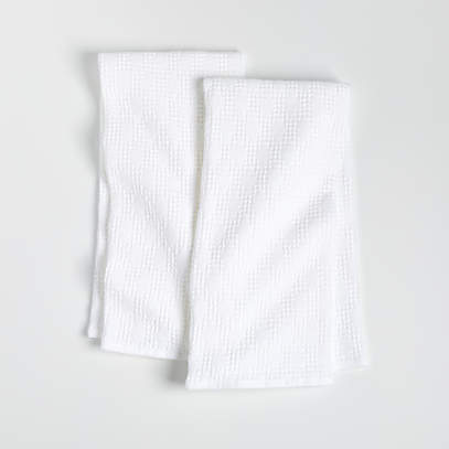 Diamond Piqué Indigo Tea Kitchen Dish Towels, Set of 2 + Reviews