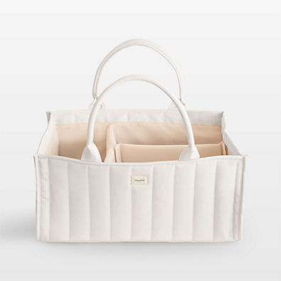 View Mushie Diaper Caddy in Ivory details
