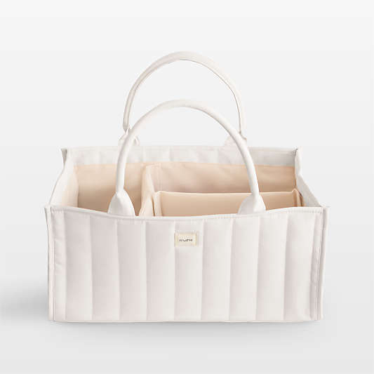 Mushie Diaper Caddy in Ivory