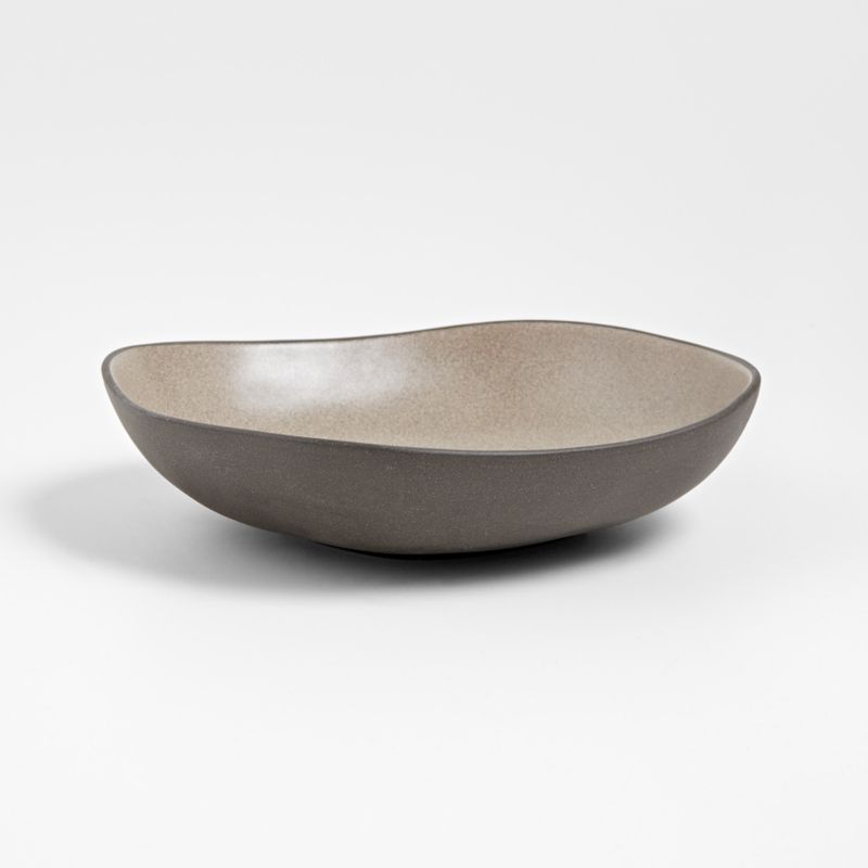Didi Natural Recycled Clay Low Bowl by Eric Adjepong
