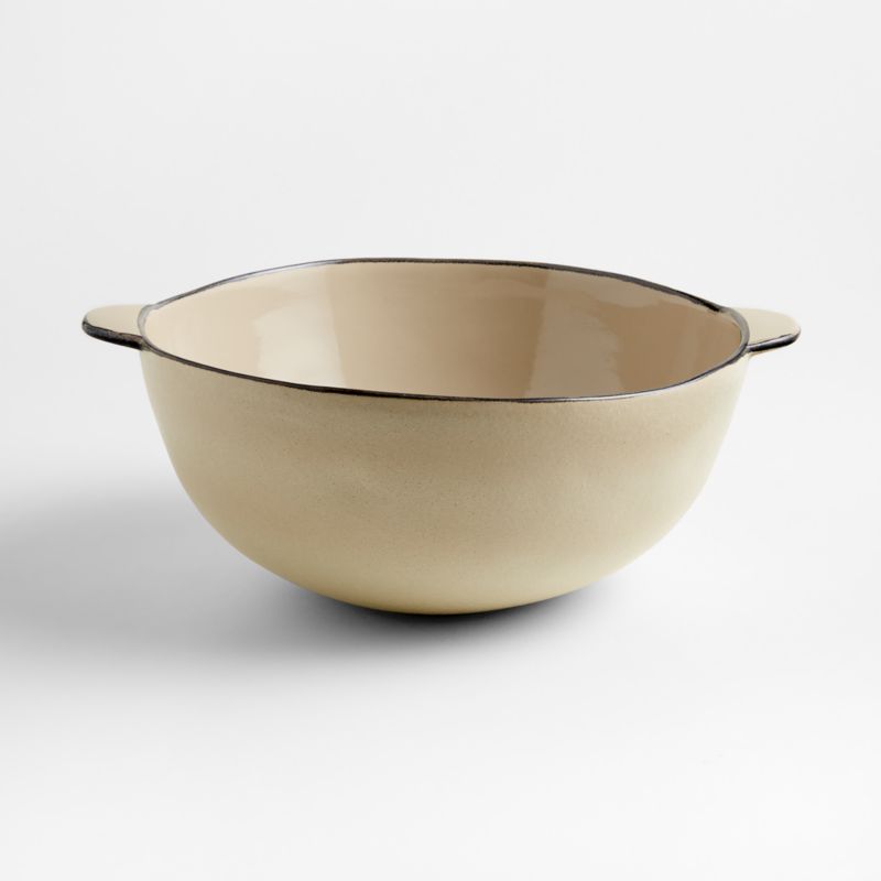 Didi Mu Large Cream Ceramic Mixing Bowl by Eric Adjepong | Crate