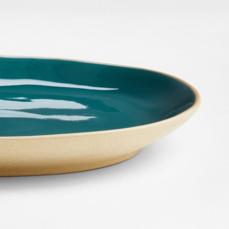 Didi Teal Recycled Clay Salad Plate by Eric Adjepong - image 9 of 10