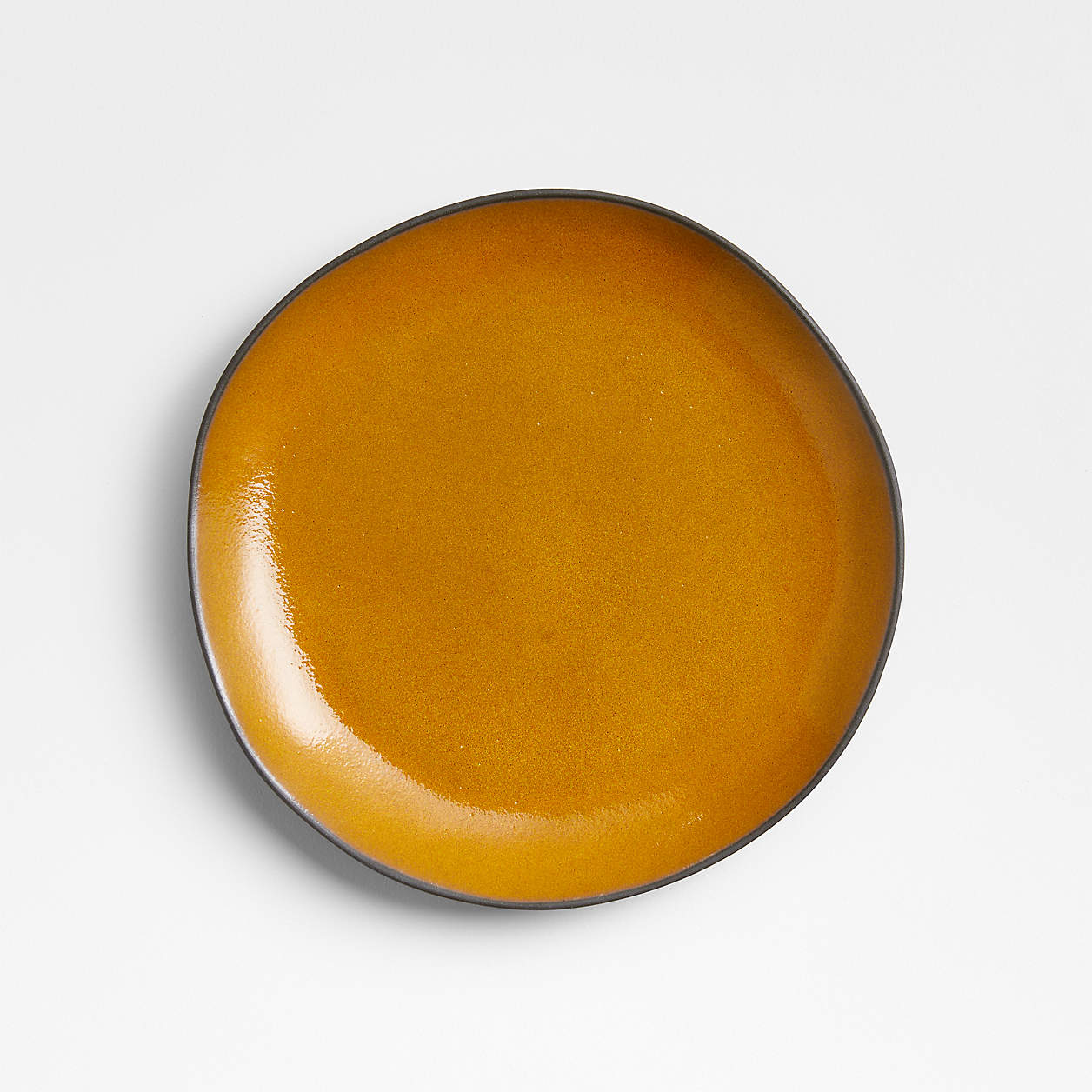 Didi Yellow Recycled Clay Salad Plate by Eric Adjepong | Crate & Barrel