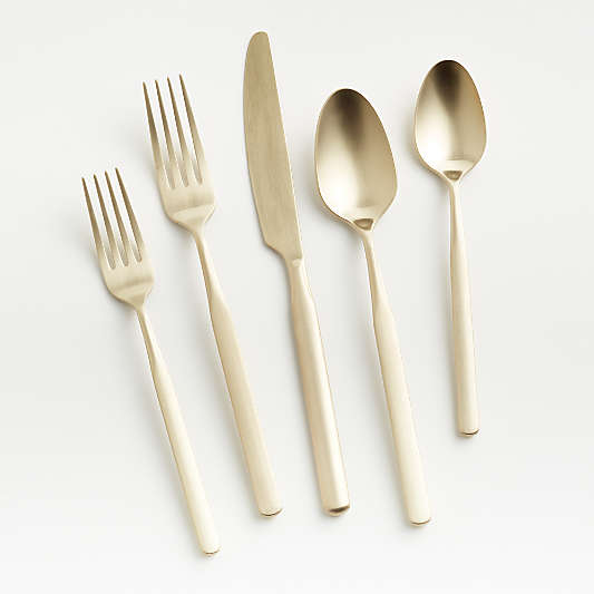 Mercer Champagne Flatware Sets