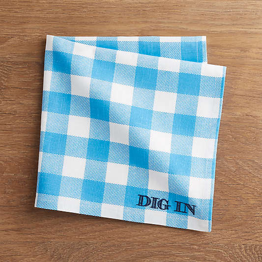 Dig In Embroidered Dinner Napkin