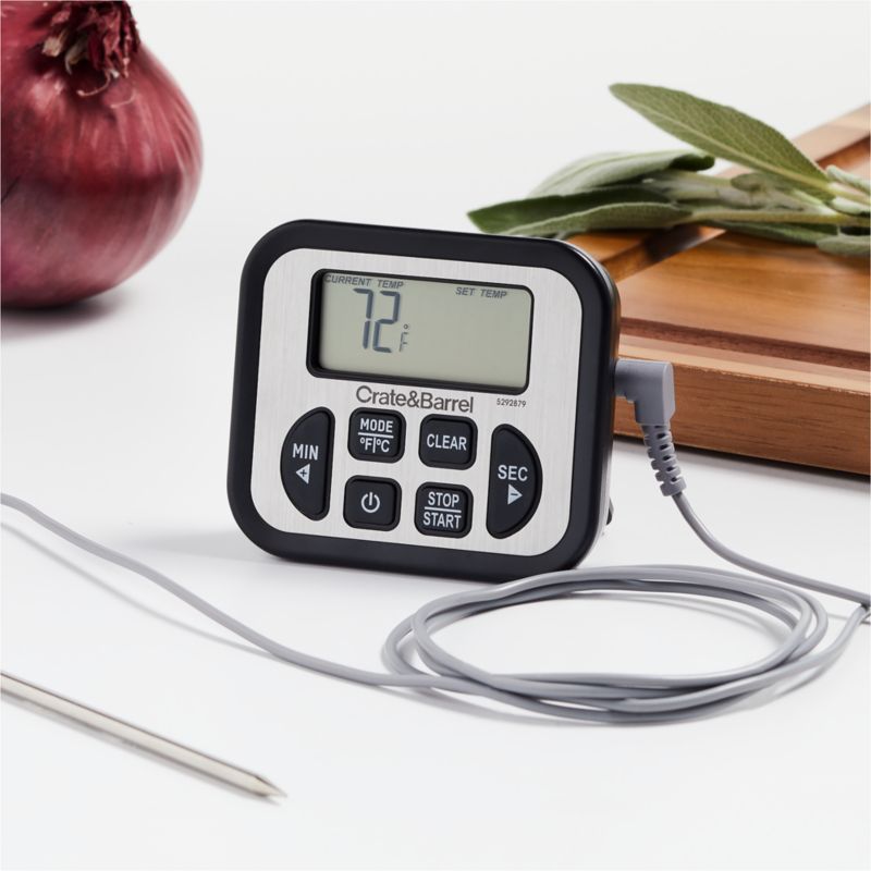 Crate & Barrel by Taylor Digital Wired Probe Thermometer + Reviews