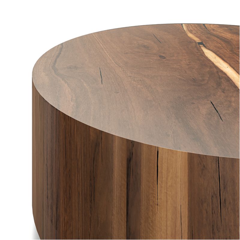 Dillon Natural Yukas Wood 40" Round Coffee Table