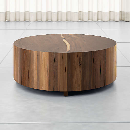 Dillon Natural Yukas Wood 40" Round Coffee Table