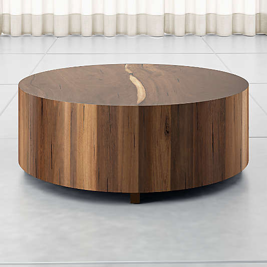 Dillon Natural Yukas Wood 40" Round Coffee Table