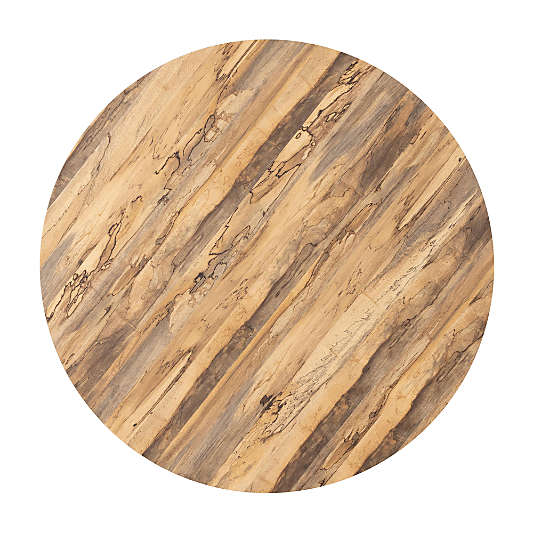 Dillon Spalted Primavera Wood 55" Round Coffee Table