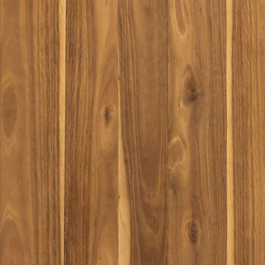 Crate&Barrel Dillon Yukas Wood Rectangular Coffee Table Square One