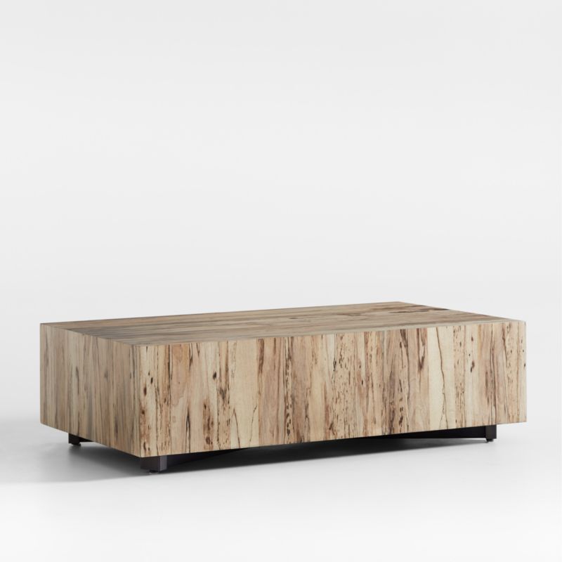 Dillon Spalted Primavera Wood 53" Rectangular Coffee Table