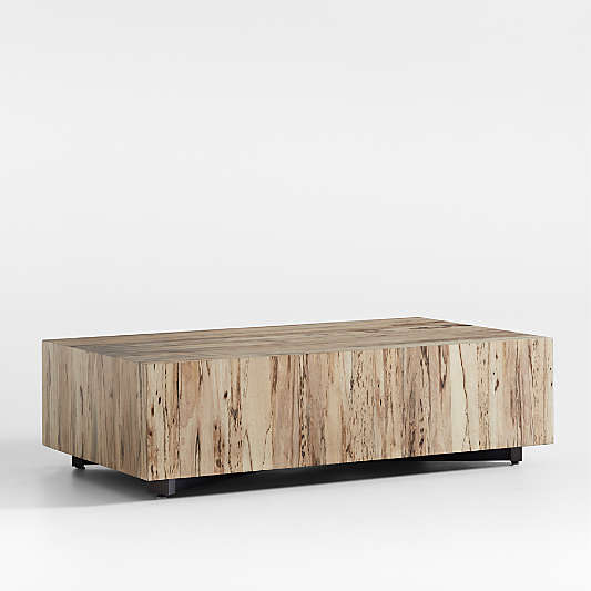 Dillon Spalted Primavera Wood 53" Rectangular Coffee Table