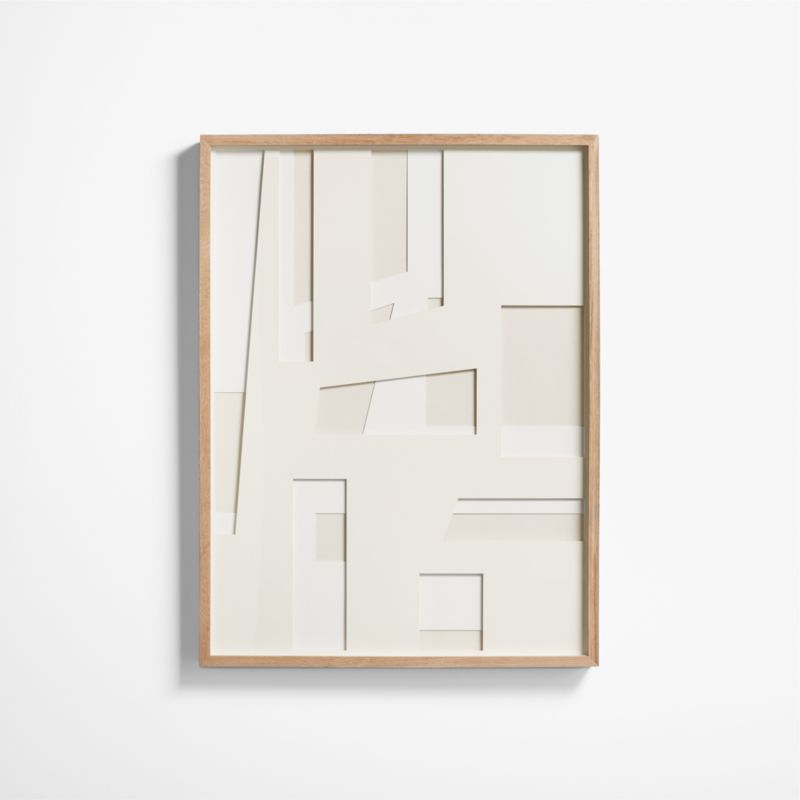 'Dimension II' Framed Hand-Cut Paper Wall Art 30