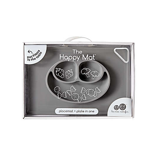 ezpz Happy Mat Grey Toddler Placemat