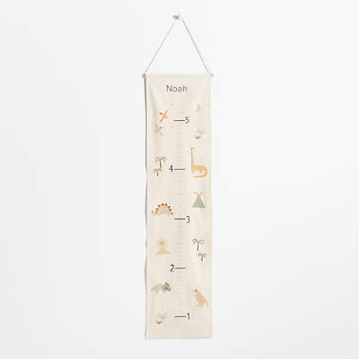 Dinosaur Canvas Personalized Kids Growth Chart