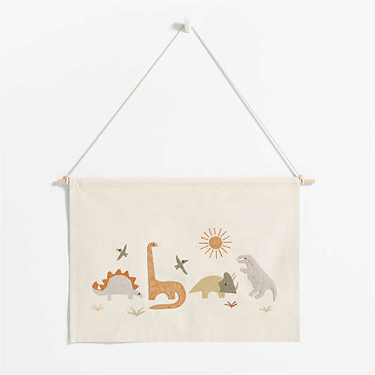 Dinosaur Canvas Personalized Kids Wall Art Tapestry