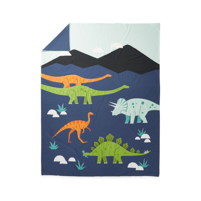 Dino Full-Queen Duvet Cover + Reviews | Crate & Kids