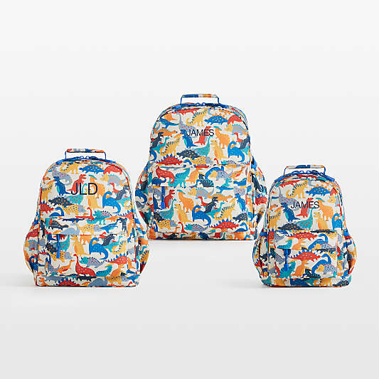 Dino Party Large Kids Backpack with Side Pockets