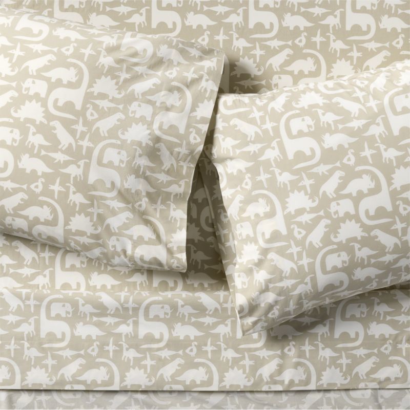 Stay Cool Dino Tower Organic Cotton Kids Twin Sheet Set - image 2 of 5