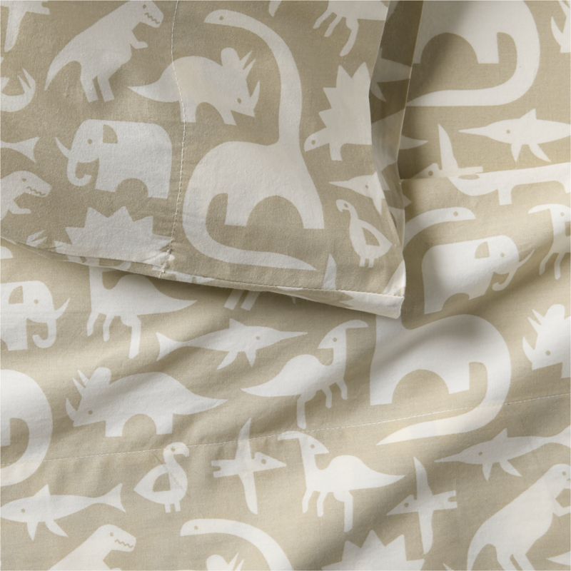 Stay Cool Dino Tower Organic Cotton Kids Twin Sheet Set - image 3 of 5