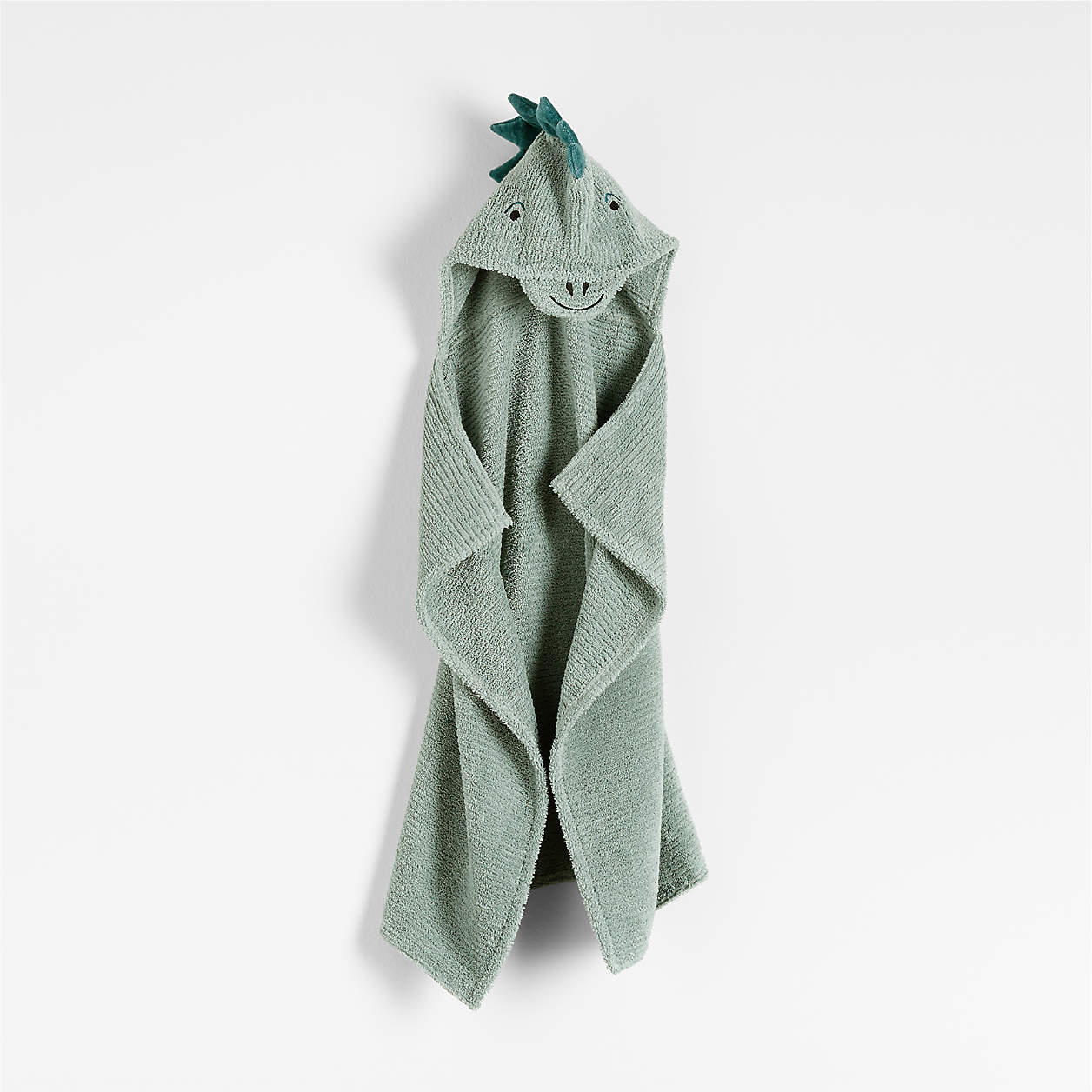 Dinosaur Organic Hooded Personalized Baby Towel + Reviews Crate & Kids