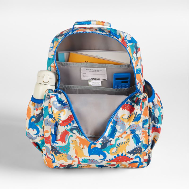 Dinosaur Party Large Kids Backpack with Side Pockets - image 8 of 14