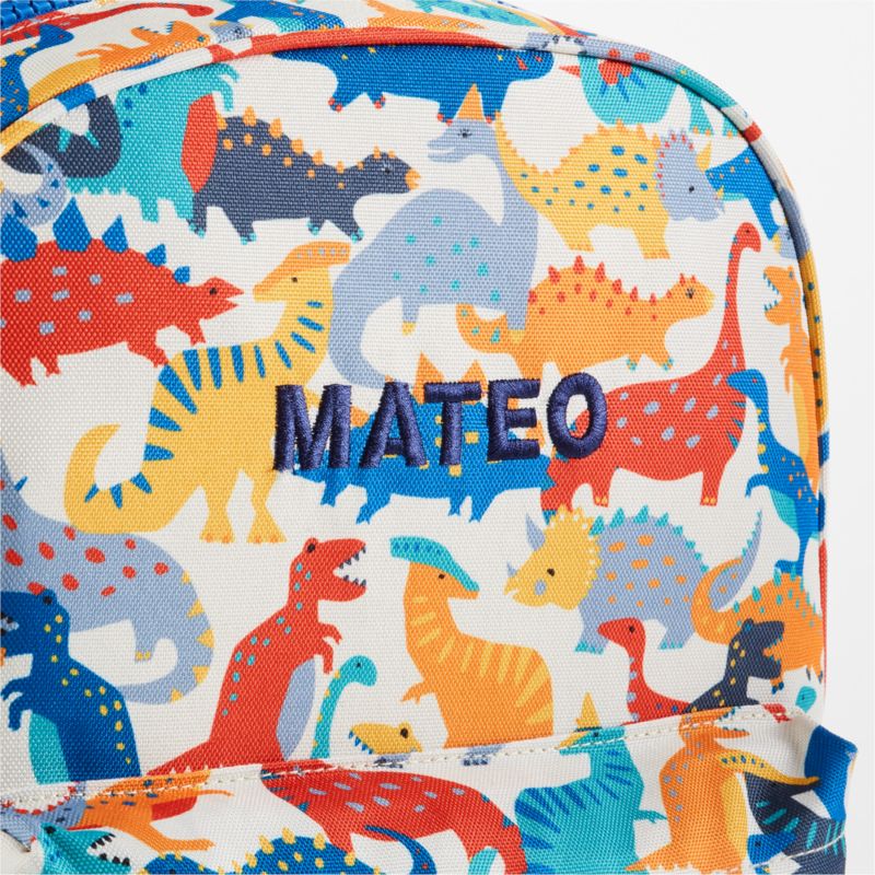 Dreamer Dino Party Small Kids Backpack with Side Pockets