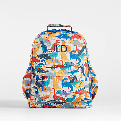 Red Dino Embroidered Lunch Bag