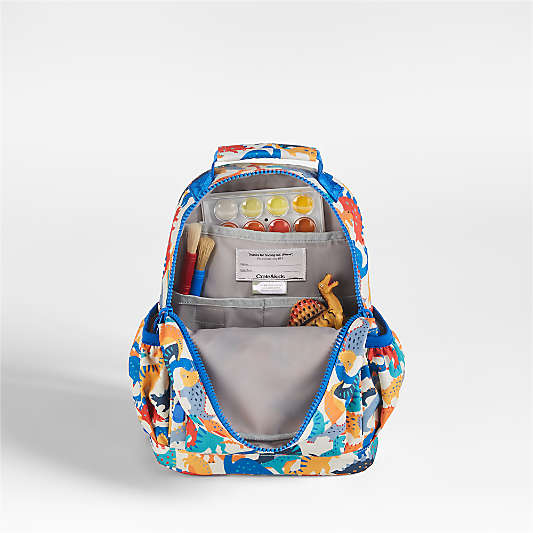 Dino Party Small Kids Backpack with Side Pockets