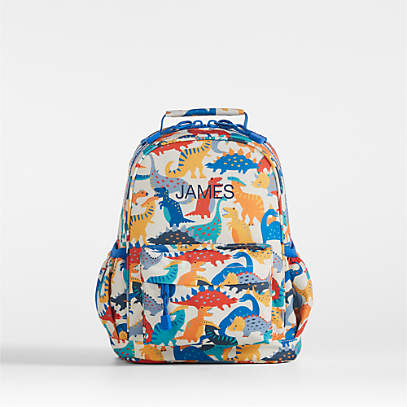 school bag, dinosaur dino custom embroidered kids backpack