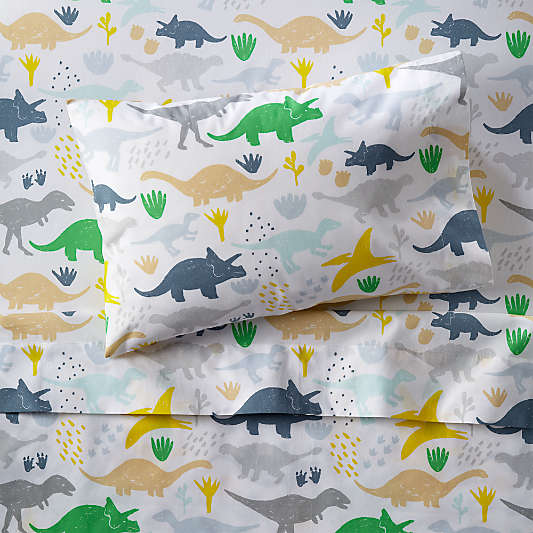 Organic Dinosaur Toddler Sheet Set