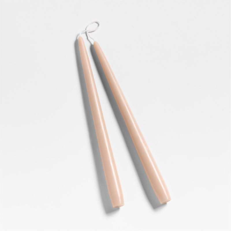 Dipped Blush Pink Taper Candles 12", Set of 2 - image 0 of 1