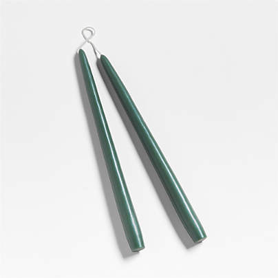 Duck Green 12" Dipped Taper Candles, Set of 2