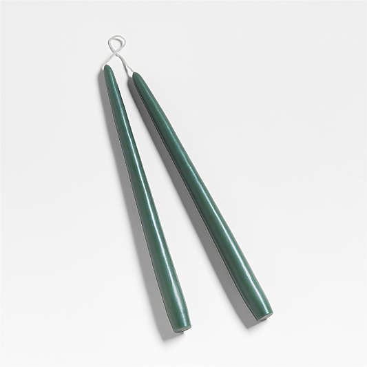 Duck Green 12" Dipped Taper Candles, Set of 2