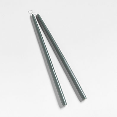 View Duck Green 18" Dipped Taper Candles, Set of 2 details