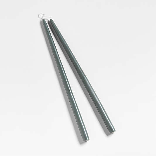 Duck Green 18" Dipped Taper Candles, Set of 2