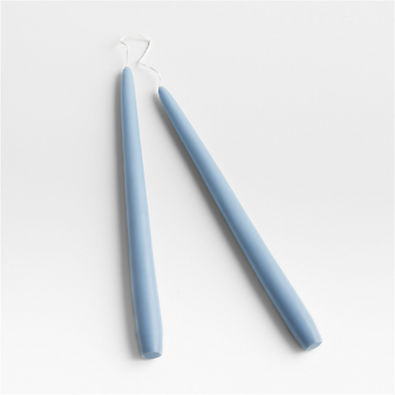 View Dipped Blue Taper Candles, Set of 2 details
