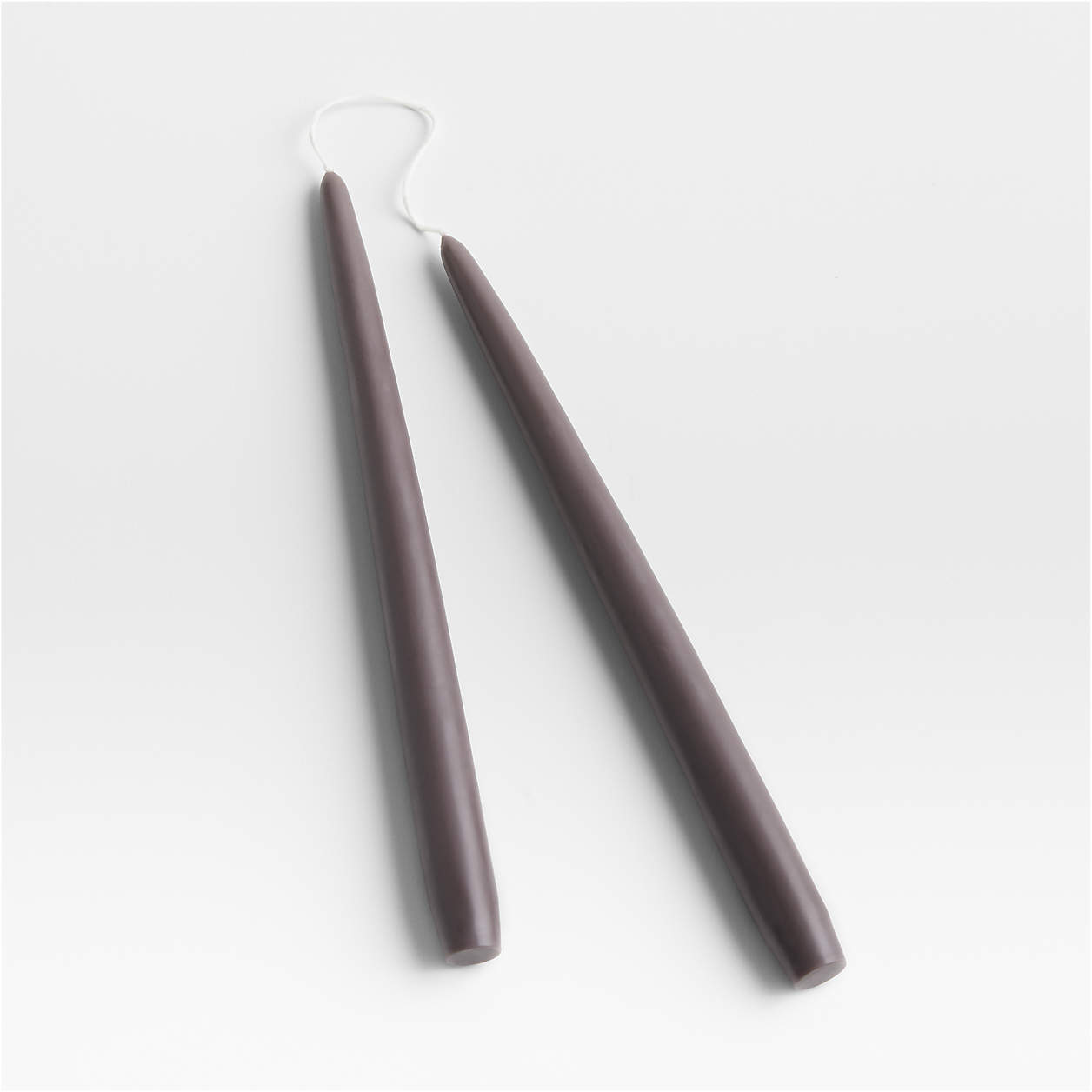 Dipped Black Taper Candles, Set of 2