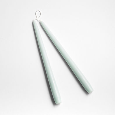View Dipped Blue Mist Taper Candles, Set of 2 details