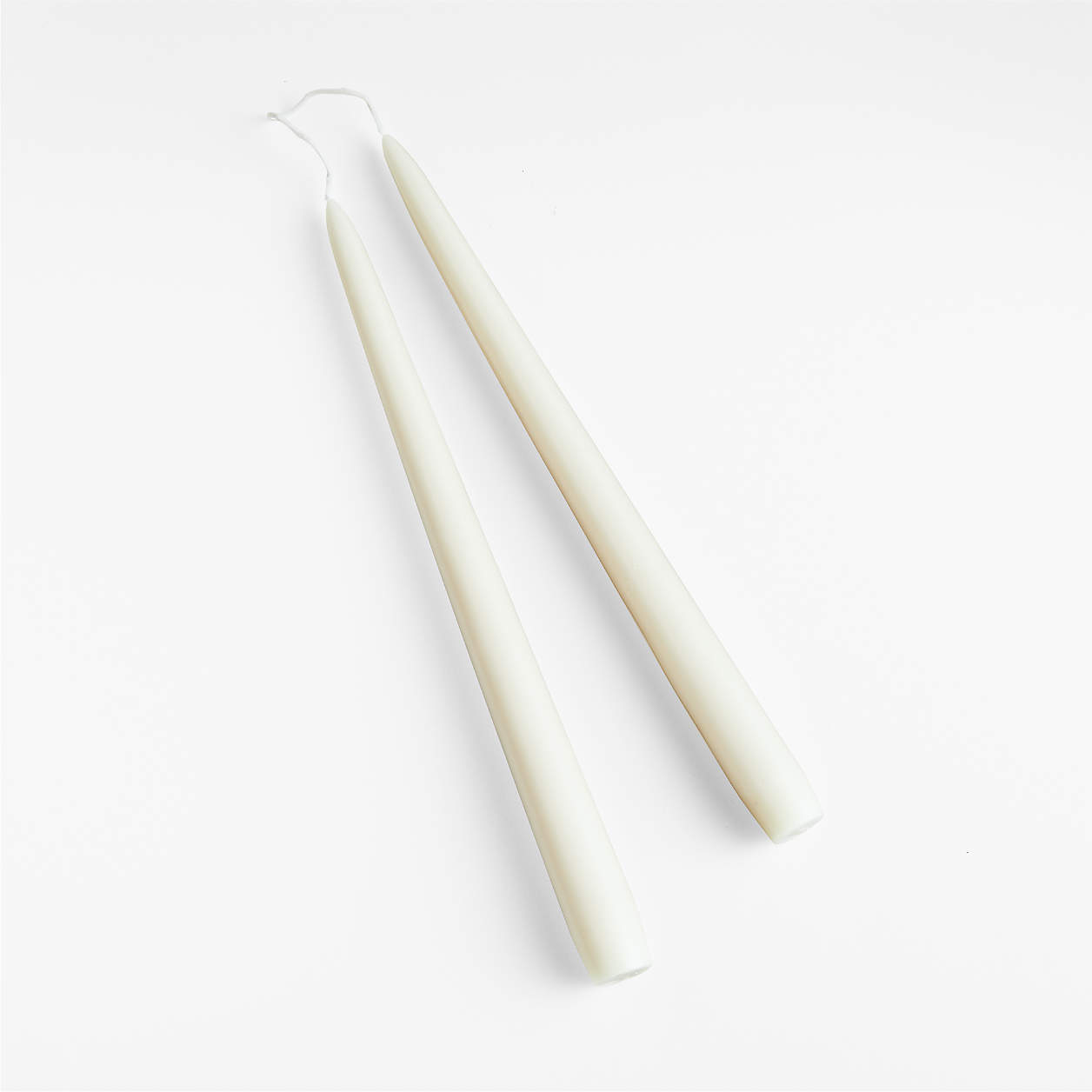 Dipped Linen Taper Candles, Set of 2 Crate & Barrel