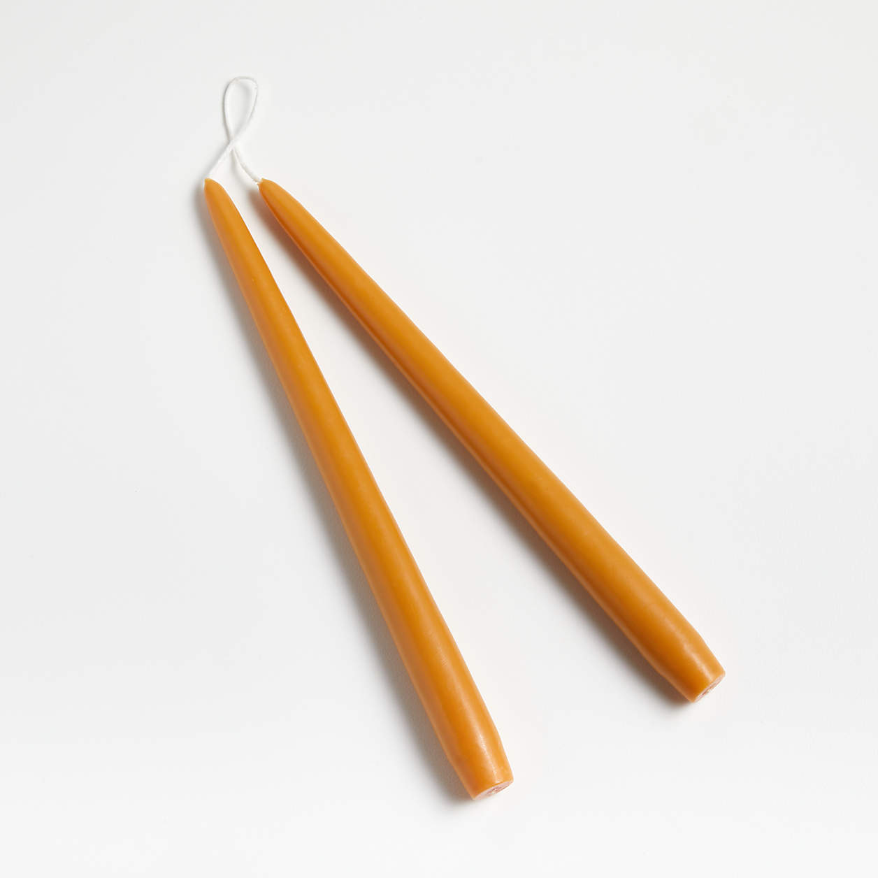 Dipped Marigold Taper Candles, Set of 2 + Reviews Crate & Barrel