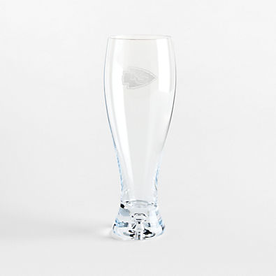 View NFL Kansas City Chiefs Direction 17-Oz. Hand-Blown Pilsner Beer Glass, Set of 4 details