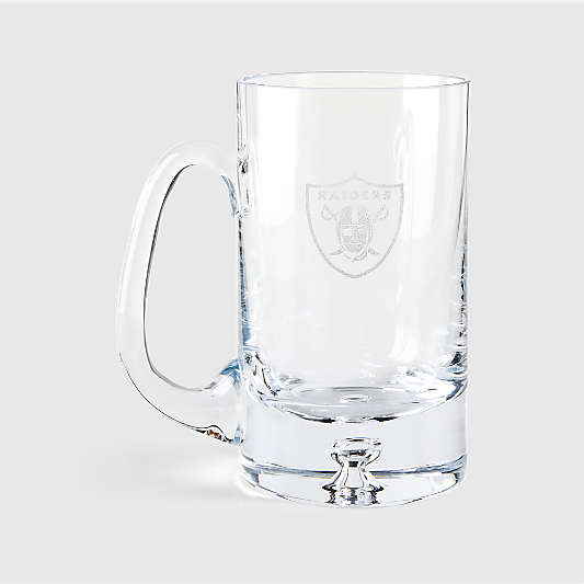 NFL Las Vegas Raiders Direction 22-Oz. Hand-Blown Beer Mug, Set of 4