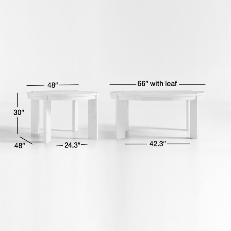 Diset Wood Oval 48" Extendable Dining Table