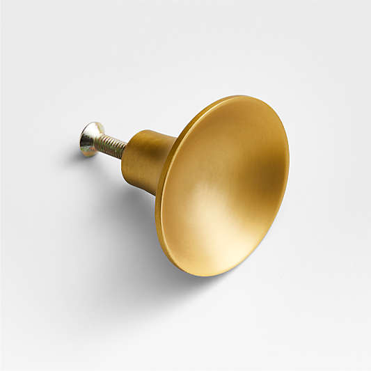 Dish Brass Knob